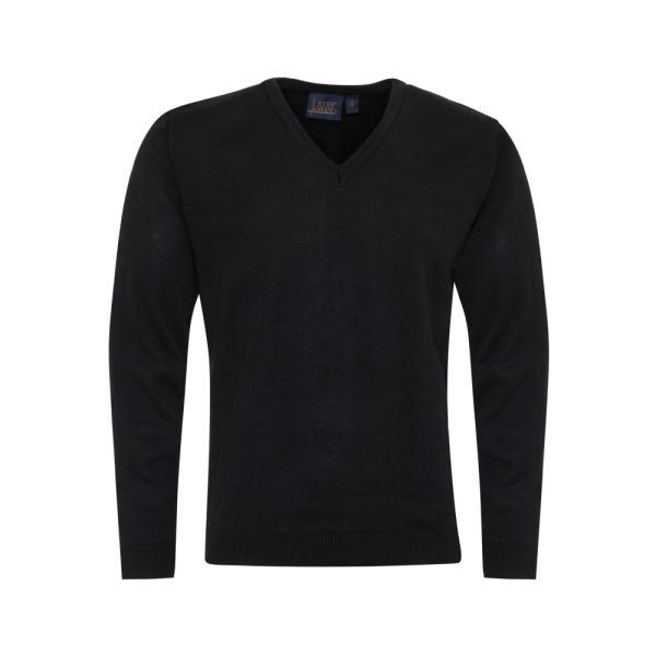 Black V Neck Sweater For Men